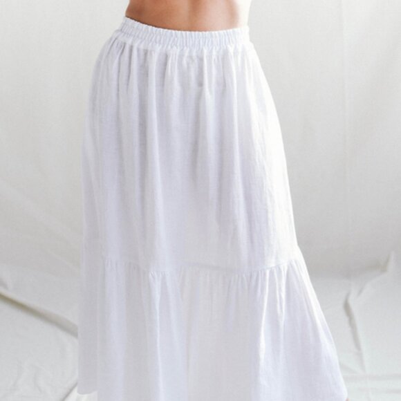 100% Linen Summer Co-ord Set — Skirt AND Crop Top - Picture 9 of 13